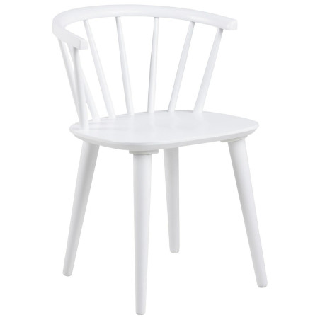 Krzesło drewniane "Patyczak" Ida białe Actona - Stylowy design