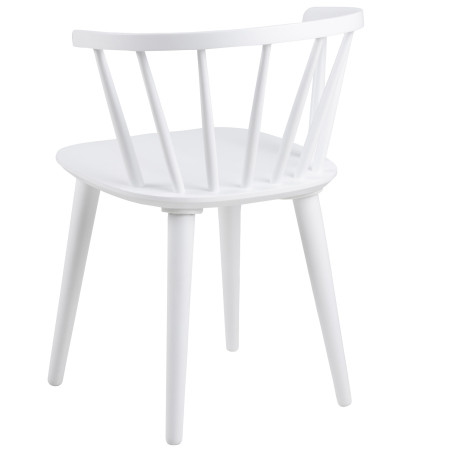 Krzesło drewniane "Patyczak" Ida białe Actona - Stylowy design
