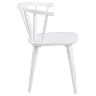 Krzesło drewniane "Patyczak" Ida białe Actona - Stylowy design