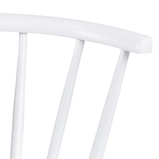 Krzesło drewniane "Patyczak" Ida białe Actona - Stylowy design