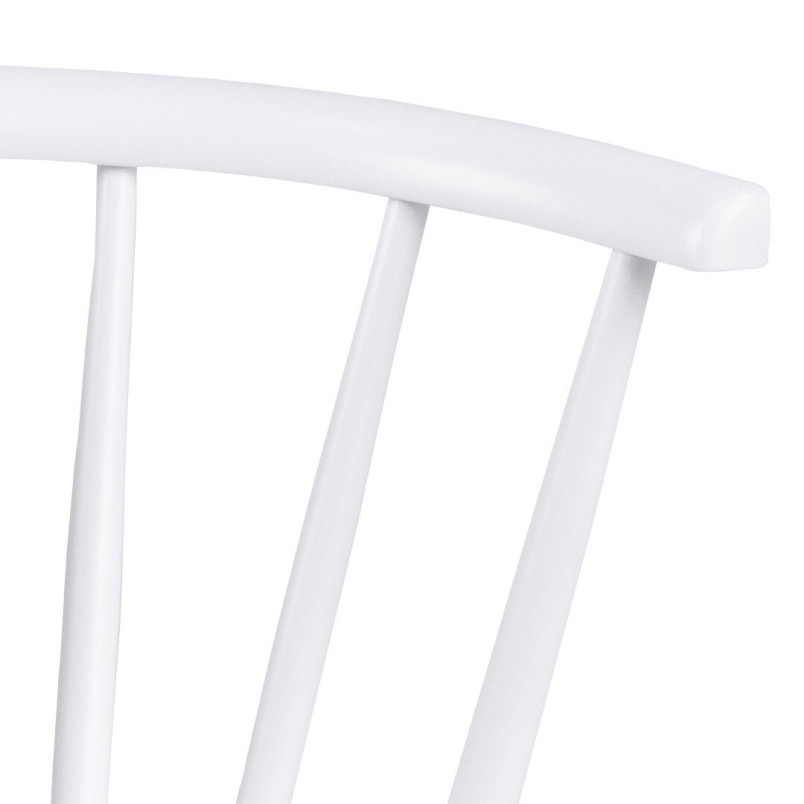 Krzesło drewniane "Patyczak" Ida białe Actona - Stylowy design