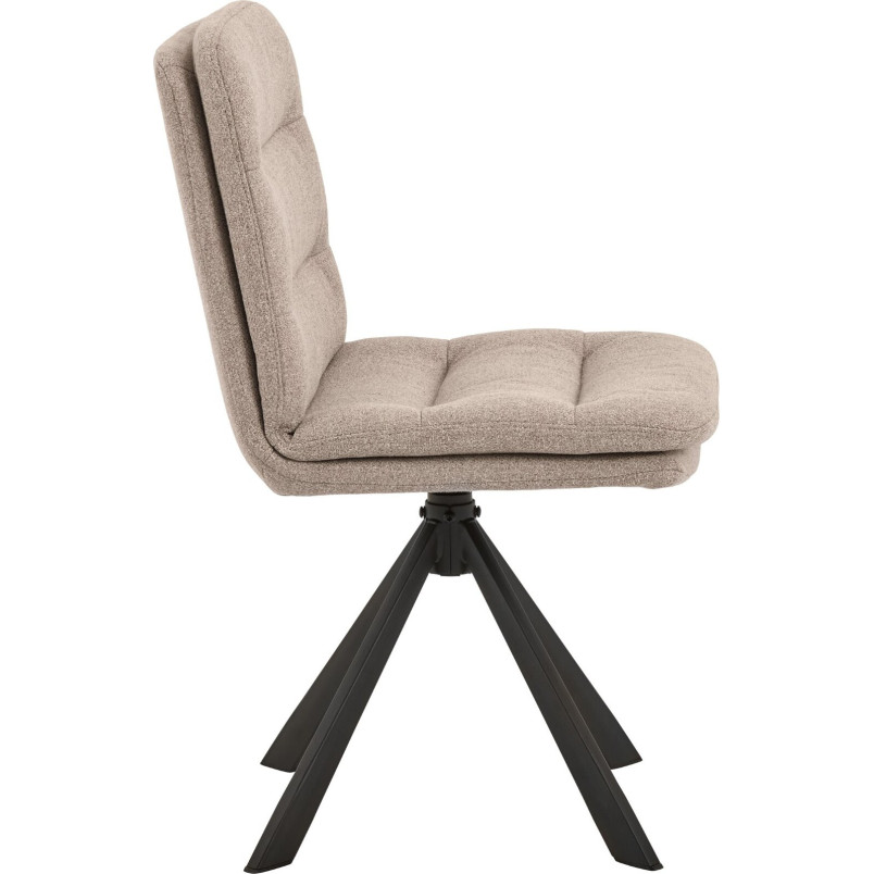 Krzesło Actona Dean: Beżowe, obrotowe - Stylowy design | Alea