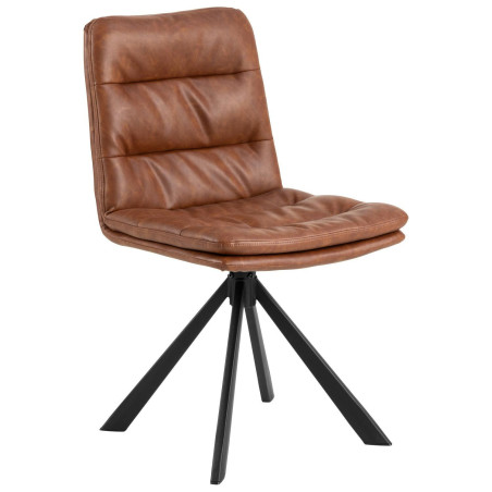 Krzesło Actona Dean: Brąz / Czarny - Stylowy Design | [Nazwa Sklepu]
