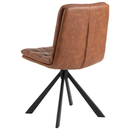 Krzesło Actona Dean: Brąz / Czarny - Stylowy Design | [Nazwa Sklepu]