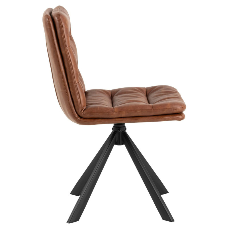 Krzesło Actona Dean: Brąz / Czarny - Stylowy Design | [Nazwa Sklepu]