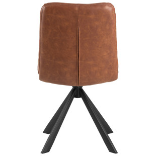 Krzesło Actona Dean: Brąz / Czarny - Stylowy Design | [Nazwa Sklepu]