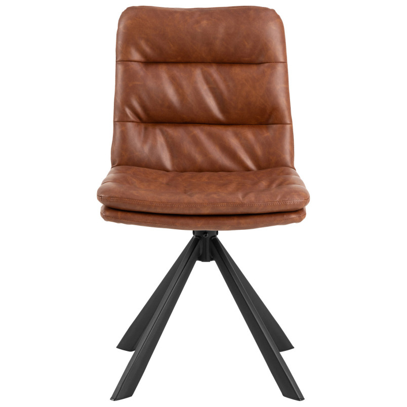Krzesło Actona Dean: Brąz / Czarny - Stylowy Design | [Nazwa Sklepu]