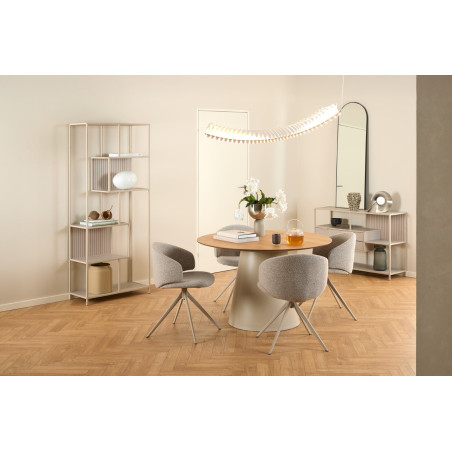Krzesło Ella Actona: Beżowe, obrotowe, design Monza 60
