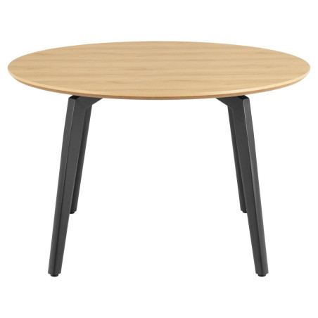 Stół okrągły Actona Cadiz | Dąb/Czarny | 120cm