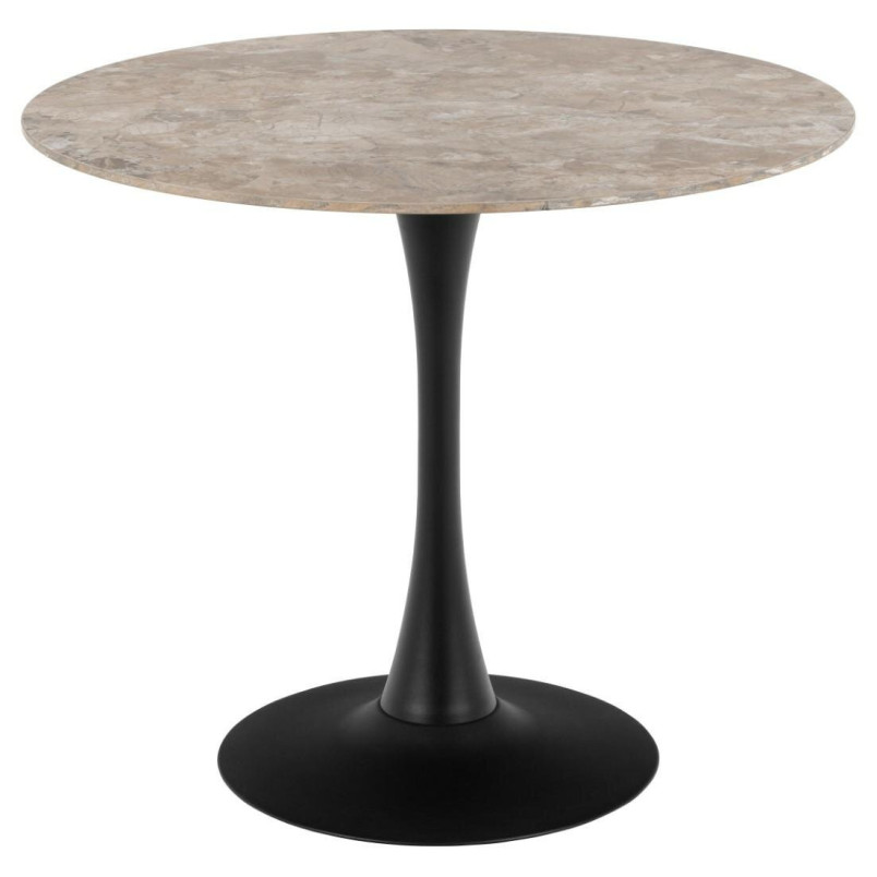 Stół okrągły Malta Actona | Ceramika, Brąz, 90cm