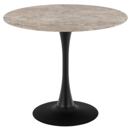 Stół okrągły Malta Actona | Ceramika, Brąz, 90cm