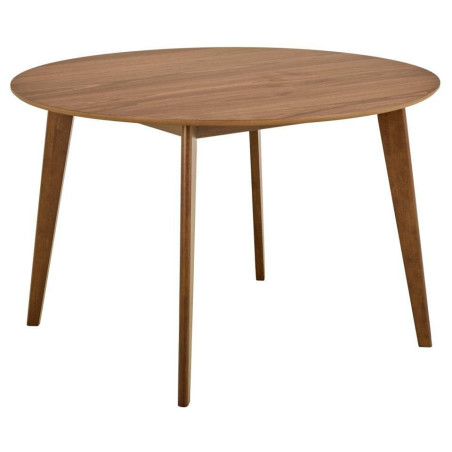 Stół okrągły Roxby Actona | Fornirowany, 105cm, Orzech