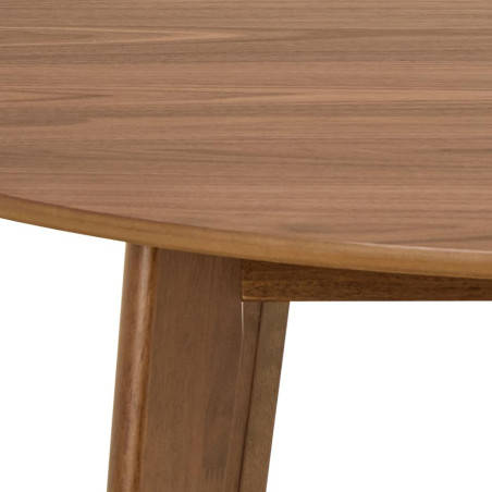 Stół okrągły Roxby Actona | Fornirowany, 105cm, Orzech