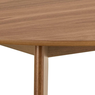 Stół okrągły Roxby Actona | Fornirowany, 105cm, Orzech