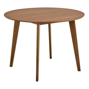Stół okrągły Roxby Actona | Fornirowany, 120cm, Orzech