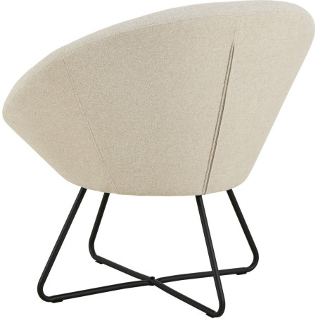Fotel Center beżowy Actona - Stylowy design | Sklep meblowy