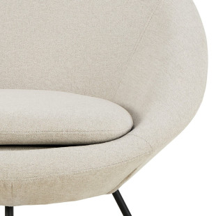 Fotel Center beżowy Actona - Stylowy design | Sklep meblowy
