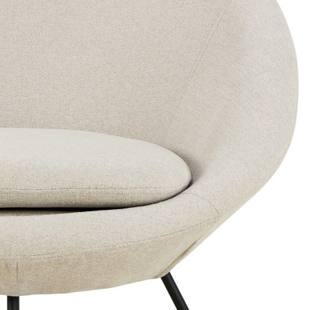 Fotel Center beżowy Actona - Stylowy design | Sklep meblowy