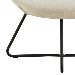 Fotel Center beżowy Actona - Stylowy design | Sklep meblowy