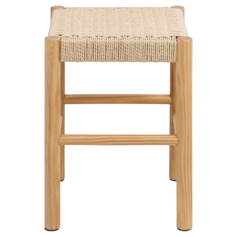 Stołek drewniany Actona Alvin | Naturalny design, 45cm