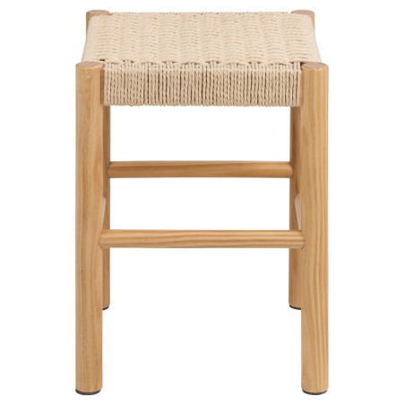 Stołek drewniany Actona Alvin | Naturalny design, 45cm