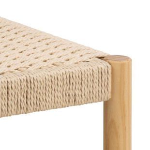 Stołek drewniany Actona Alvin | Naturalny design, 45cm