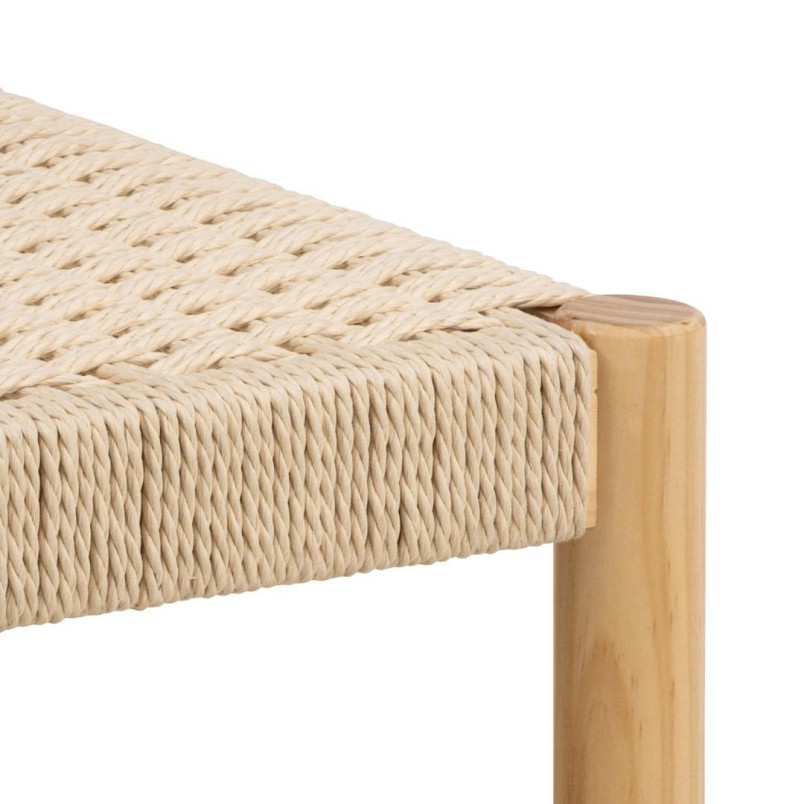 Stołek drewniany Actona Alvin | Naturalny design, 45cm