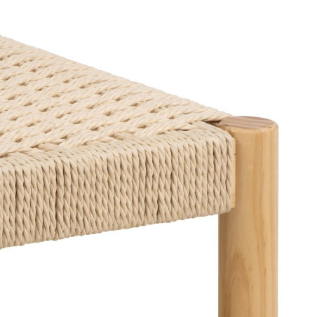 Stołek drewniany Actona Alvin | Naturalny design, 45cm