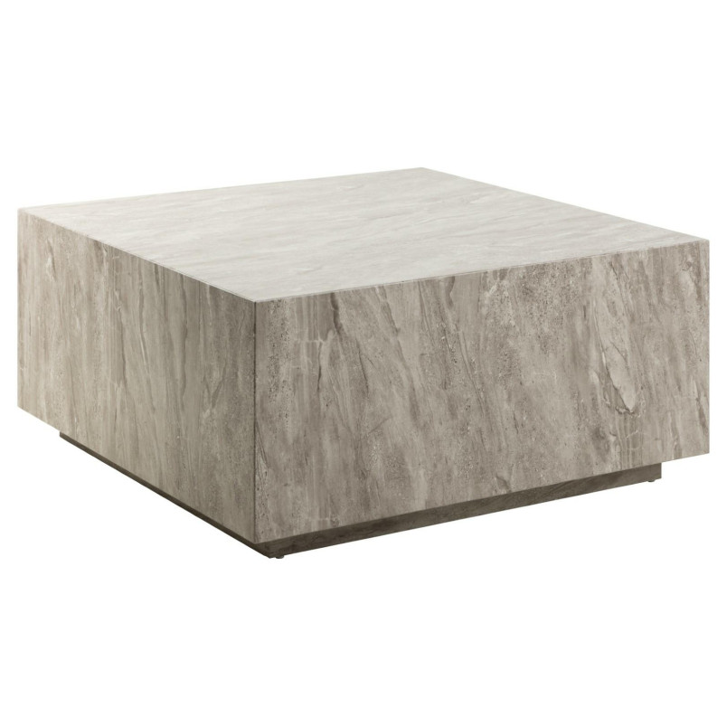 Stolik kawowy Actona "Dice" 90x90 - Szary marmur | Elegancki design