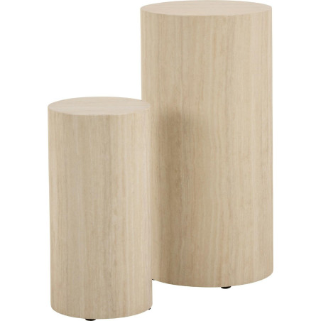 Zestaw stolików Dice Round Actona | Elegancki design
