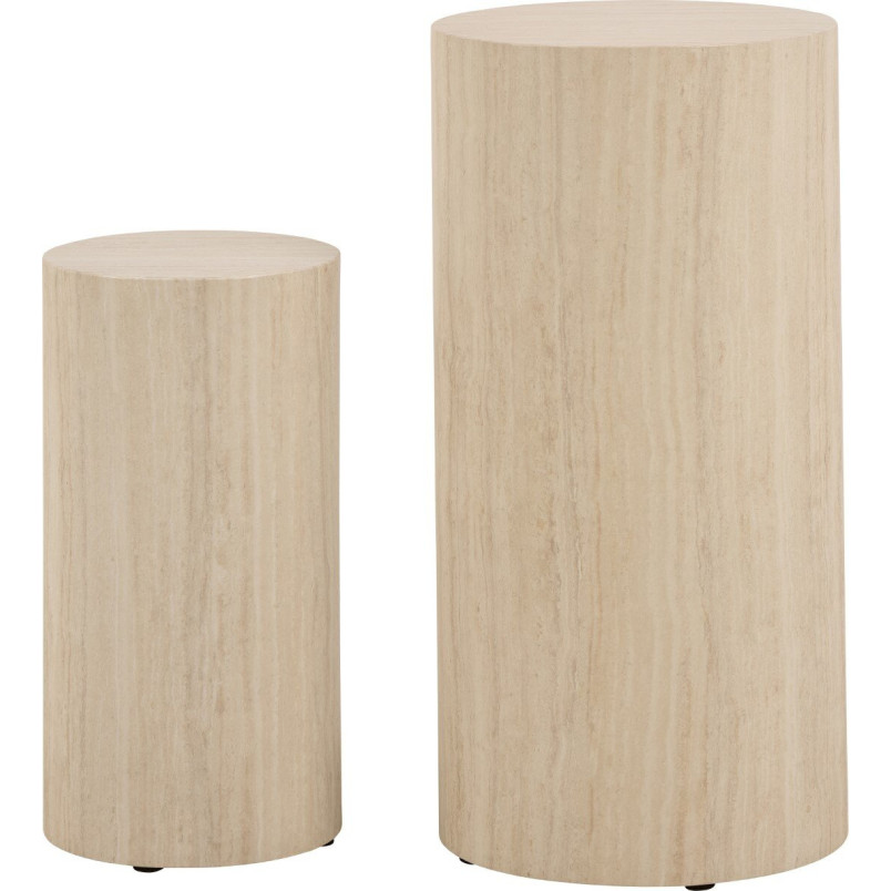Zestaw stolików Dice Round Actona | Elegancki design