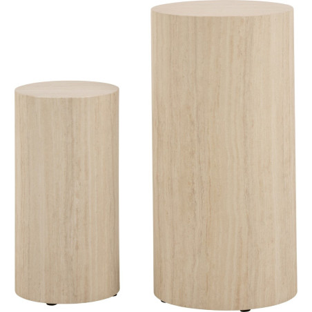 Zestaw stolików Dice Round Actona | Elegancki design