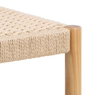 Ławka drewniana Actona Alvin | Naturalny design, 80x45cm
