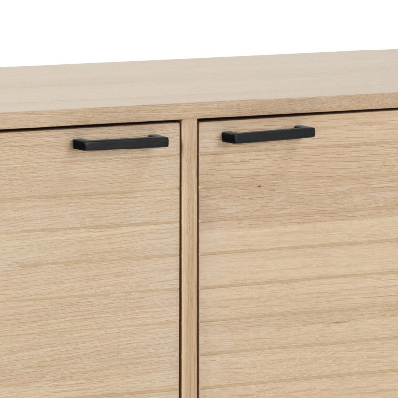 Komoda Actona Kensington | 180x80cm | Dąb Bielony/Czarny
