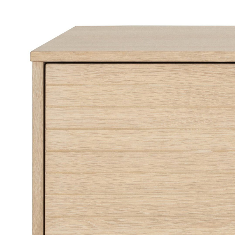 Komoda Actona Kensington | 180x80cm | Dąb Bielony/Czarny