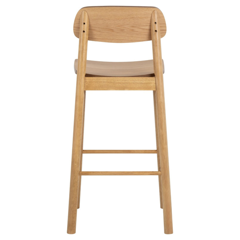 Krzesło barowe Barlow Actona | Drewno dąb, H74,2cm