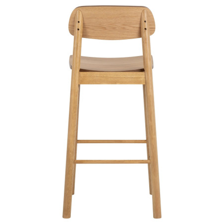 Krzesło barowe Barlow Actona | Drewno dąb, H74,2cm