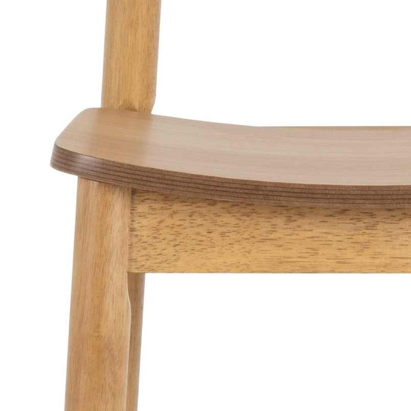Krzesło barowe Barlow Actona | Drewno dąb, H74,2cm