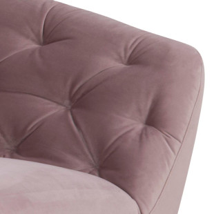 Sofa welurowa 3-osobowa Ria Actona | Różowa, Nowoczesny Design
