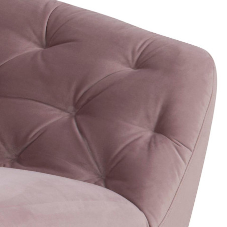 Sofa welurowa 3-osobowa Ria Actona | Różowa, Nowoczesny Design