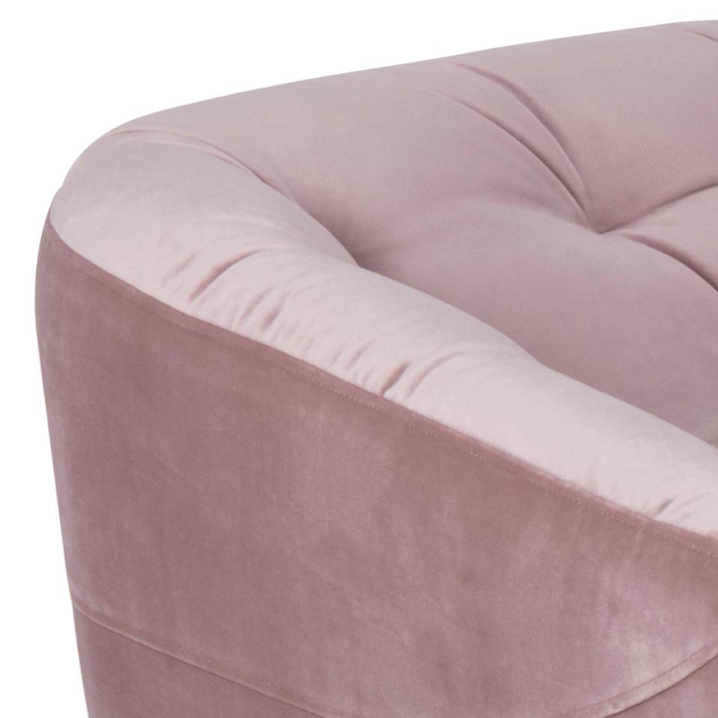 Sofa welurowa 3-osobowa Ria Actona | Różowa, Nowoczesny Design