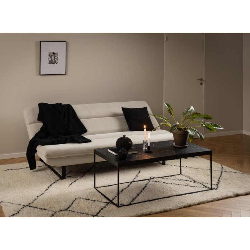 Sofa Actona Arbonne beżowa: Funkcja spania, styl skandynawski
