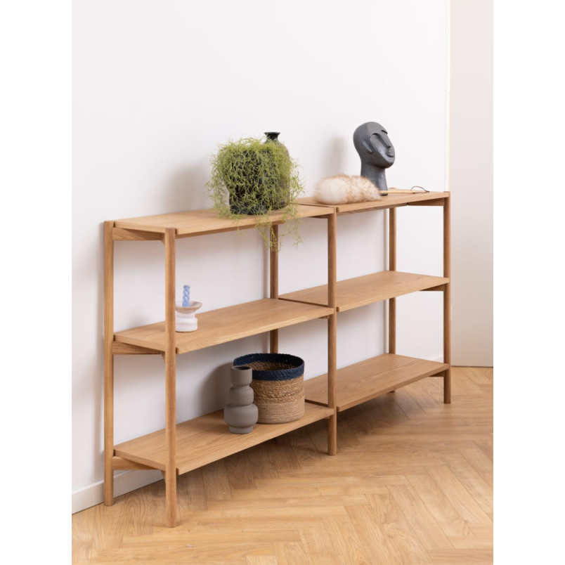 Regał Actona Braidwood | Dąb, 3 półki, 169x88.5 cm - Kup Teraz!