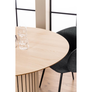 Stół okrągły Linley Actona | Dąb 120cm - Stylowy i funkcjonalny