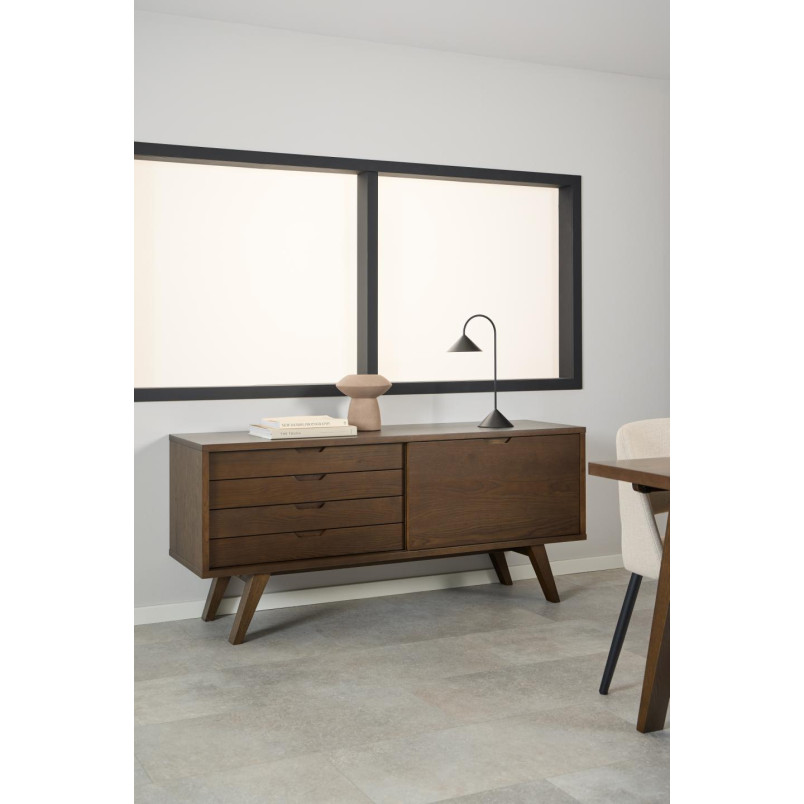 Komoda Actona A-line | 160x72cm | Dąb Dymiony - Skandynawski Design