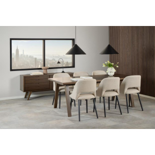 Komoda Actona A-line | 160x72cm | Dąb Dymiony - Skandynawski Design
