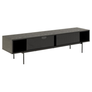 Szafka TV Actona Angus II 180x44,5 czarna - Elegancki design