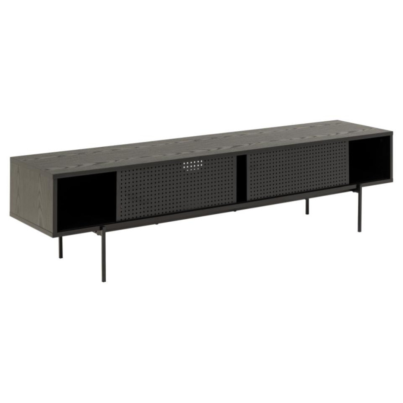 Szafka TV Actona Angus II 180x44,5 czarna - Elegancki design