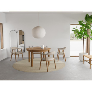 Ławka drewniana Actona Alvin | Naturalny design, 80x45cm