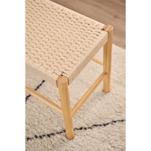 Ławka drewniana Actona Alvin | Naturalny design, 80x45cm